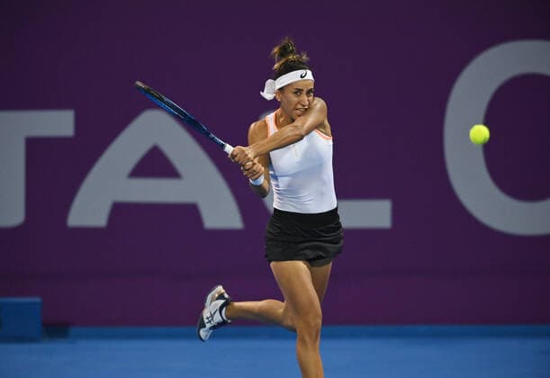 Tennis, WTA-Turnier in Doha Qatar Total Open 2021 Cagla Buyukakcay , Turkey