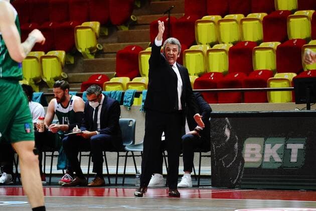 Pascal Donnadieu (Coach de Nanterre 92) BASKETBALL : Monaco vs Nanterre 92 - Eurocup - Monaco - 02 03 2021 NorbertScanella PanoramiC 