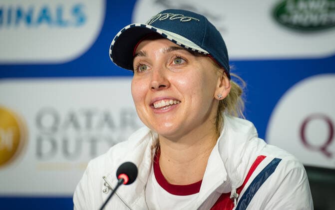 March 2, 2021, DOHA, QATAR: Elena Vesnina of Russia talks to the media at the 2021 Qatar Total Open WTA, Tennis Damen 500 tournament DOHA QATAR - ZUMAa181 20210302_zaa_a181_121 Copyright: xRobxPrangex