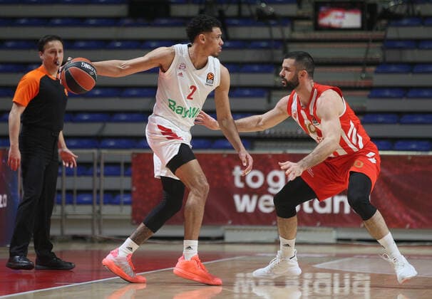 Baldwin iv Wade, Branko Lazic Turkish Airlines EuroLeague Regular Season, 2 March, 02.03.2021 Crvena Zvezda mts Belgrade vs FC Bayern Munich , Basketball, Turkish Airlines EuroLeague Regular Season, 2 March, 02.03.2021 Beograd Copyright: xEIBNER NikolaxKrsticx EP_EER