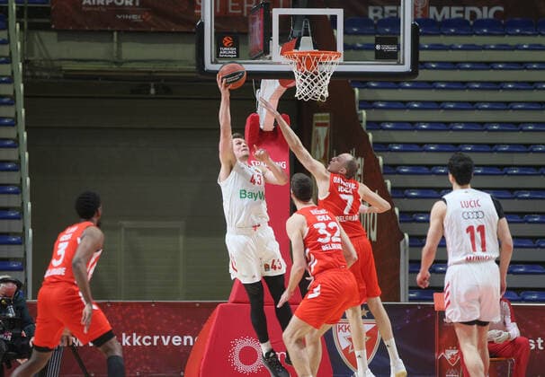 Radosevic Leon, Dejan Davidovac Turkish Airlines EuroLeague Regular Season, 2 March, 02.03.2021 Crvena Zvezda mts Belgrade vs FC Bayern Munich , Basketball, Turkish Airlines EuroLeague Regular Season, 2 March, 02.03.2021 Beograd Copyright: xEIBNER NikolaxKrsticx EP_EER