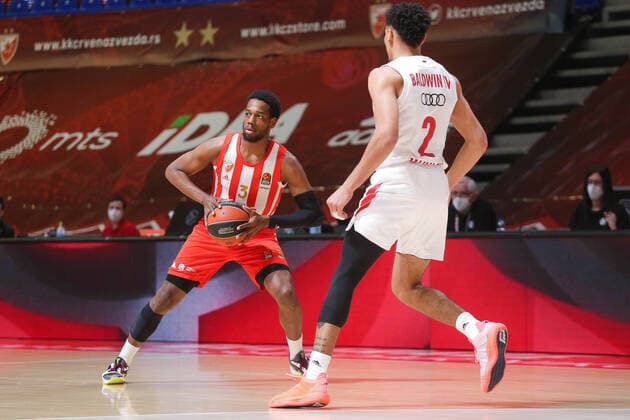 Jordan Loyd, Baldwin iv Wade Turkish Airlines EuroLeague Regular Season, 2 March, 02.03.2021 Crvena Zvezda mts Belgrade vs FC Bayern Munich , Basketball, Turkish Airlines EuroLeague Regular Season, 2 March, 02.03.2021 Beograd Copyright: xEIBNER NikolaxKrsticx EP_EER