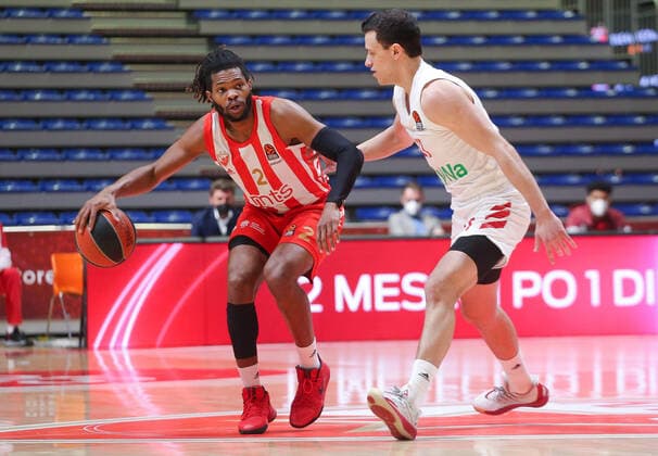 Corey Walden, Zan Sisko Turkish Airlines EuroLeague Regular Season, 2 March, 02.03.2021 Crvena Zvezda mts Belgrade vs FC Bayern Munich , Basketball, Turkish Airlines EuroLeague Regular Season, 2 March, 02.03.2021 Beograd Copyright: xEIBNER NikolaxKrsticx EP_EER