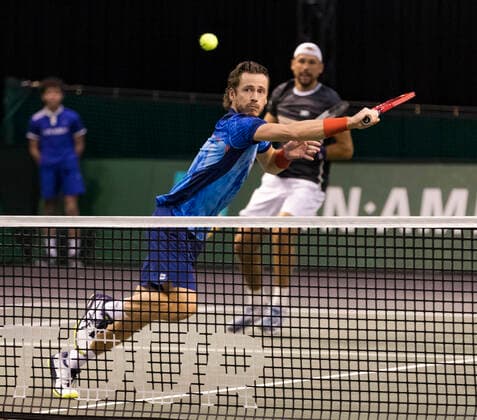 Rotterdam, The Netherlands, 3 march 2021, ABNAMRO World Tennis Tournament, Ahoy, First round doubles: Wesley Koolhof (NED) Lukasz Kubot (POL). Photo: henkkoster  Copyright: xAlyssaxvanxHeystx