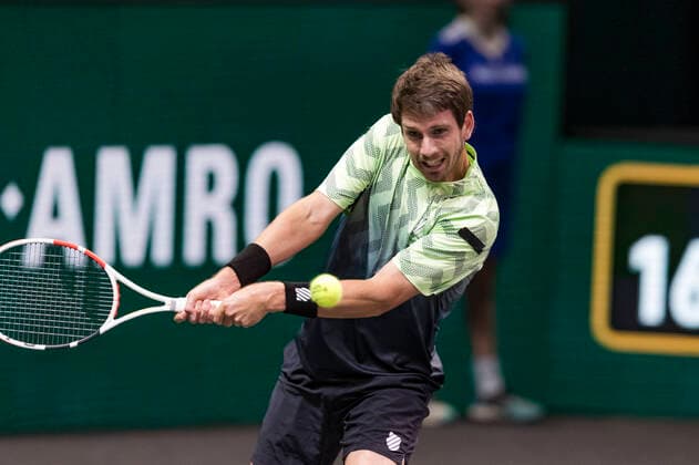 Rotterdam, The Netherlands, 3 march 2021, ABNAMRO World Tennis Tournament, Ahoy, Cameron Norrie (GBR). Photo: .tennisimages.com henkkoster  Copyright: xHenkxKosterx