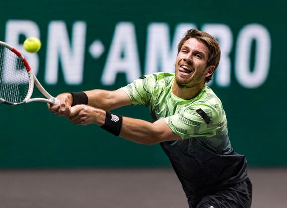 Rotterdam, The Netherlands, 3 march 2021, ABNAMRO World Tennis Tournament, Ahoy, Cameron Norrie (GBR). Photo: .tennisimages.com henkkoster  Copyright: xHenkxKosterx