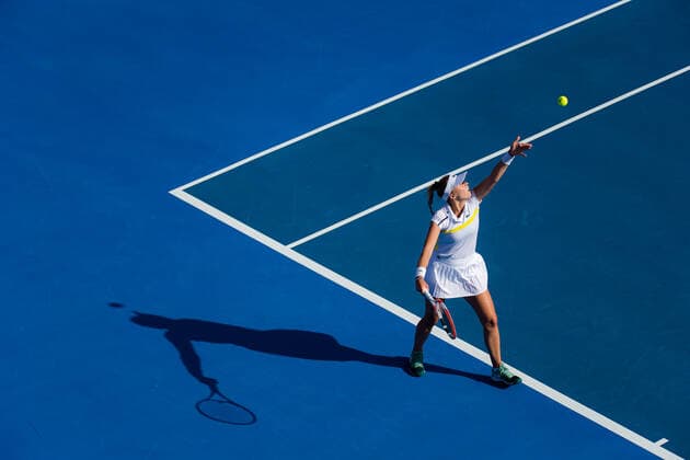 March 4, 2021, DOHA, QATAR: Anett Kontaveit of Estonia in action during the quarterfinals of the 2021 Qatar Total Open WTA, Tennis Damen 500 tournament against Petra Kvitova of the Czech Republic DOHA QATAR - ZUMAa181 20210304_zaa_a181_014 Copyright: xRobxPrangex