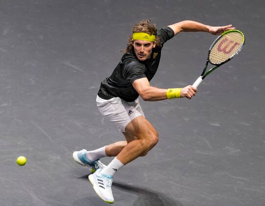 Rotterdam, The Netherlands, 4 march 2021, ABNAMRO World Tennis Tournament, Ahoy, First round match: Stefanos Tsitsipas (GRE). Photo:  Copyright: xHenkxKosterx