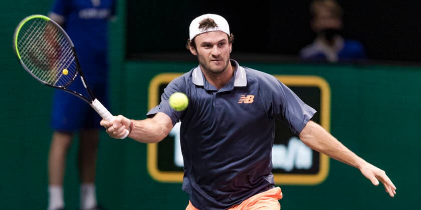 Rotterdam, The Netherlands, 4 march 2021, ABNAMRO World Tennis Tournament, Ahoy, Second round match: Tommy Paul (USA). Photo:  Copyright: xHenkxKosterx