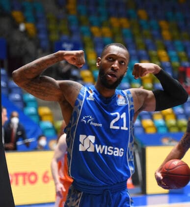 04.03.2021, xhbx, Basketball BBL Bundesliga, Frankfurt Skyliners - Rasta Vechta emspor, v.l. Kamari Murphy (Fraport Skyliners Frankfurt) (DFL DFB REGULATIONS PROHIBIT ANY USE OF PHOTOGRAPHS as IMAGE SEQUENCES and or QUASI-VIDEO) Frankfurt am Main
