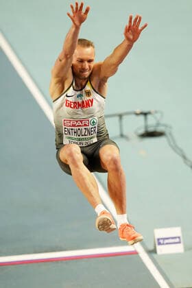 Torun Polen, Athletics, Leichtathletik, European athletics indoor Championships 2021, Leichtathletik-Europa-Hallenmeisterschaften 2021, Hallen EM 2021, 05.03.-07.03.2021, Weitsprung Männer Qualifikation,Maximilian Entholzner, Deutschland