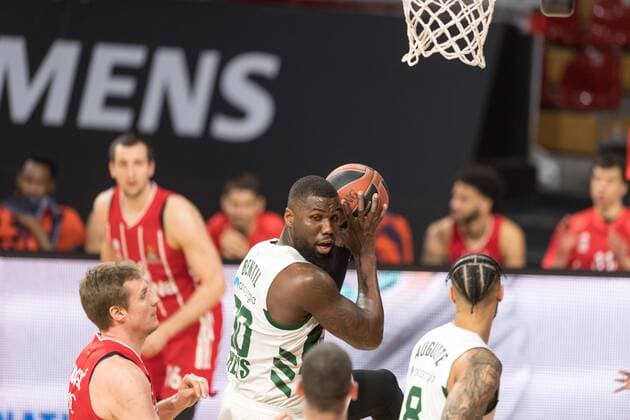 Basketball, Euroleague, FC Bayern München - Panathinaikos Athen. Im Bild Ben BENTIL (Panathinaikos Athen, 50). München Audi Dome Bayern Deutschland Copyright: Passion2Press.dex xMarkusxFischerx