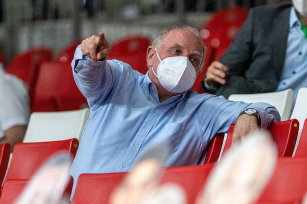 Sport Themen der Woche KW09 Sport Bilder des Tages Ehrenpräsident Uli Hoeness (FC Bayern) , FC Bayern Basketball vs. Panathinaikos Athen, EuroLeague, 04.03.2021 Muenchen Bayern Deutschland