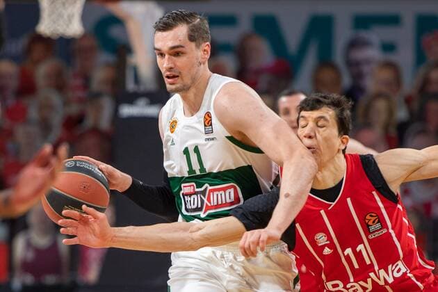 M. Hezonja 11 (Panathinaikos Athen), Vladimir Lucic 11 (FC Bayern), FC Bayern Basketball vs. Panathinaikos Athen, EuroLeague, 04.03.2021 Muenchen Bayern Deutschland
