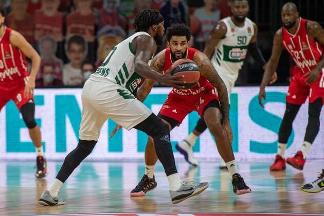 Shelvin Mack 0 (Panathinaikos Athen), D. Seeley 4 (FC Bayern), FC Bayern Basketball vs. Panathinaikos Athen, EuroLeague, 04.03.2021 Muenchen Bayern Deutschland