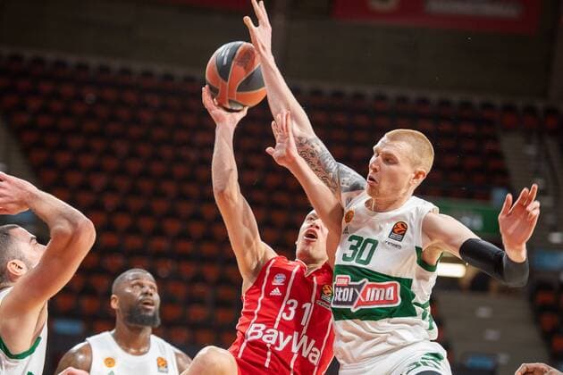 Zan Mark Sisko 31 (FC Bayern), Aaron White 30 (Panathinaikos Athen), FC Bayern Basketball vs. Panathinaikos Athen, EuroLeague, 04.03.2021 Muenchen Bayern Deutschland