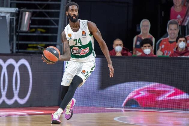 Howard Sant-Roos 74 (Panathinaikos Athen), FC Bayern Basketball vs. Panathinaikos Athen, EuroLeague, 04.03.2021 Muenchen Bayern Deutschland