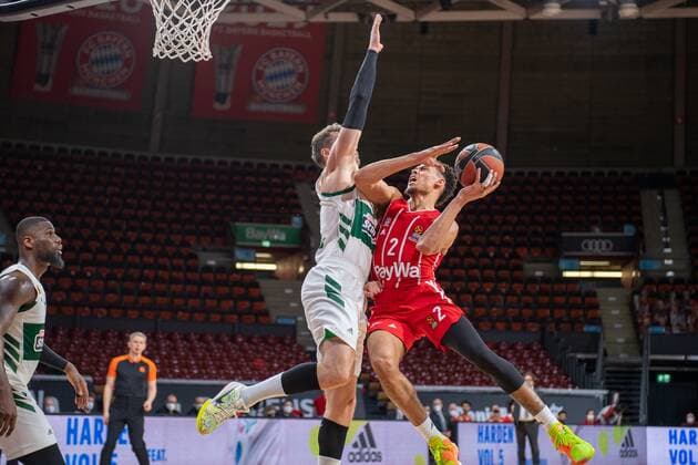 Wade Baldwin 2 (FC Bayern), FC Bayern Basketball vs. Panathinaikos Athen, EuroLeague, 04.03.2021 Muenchen Bayern Deutschland