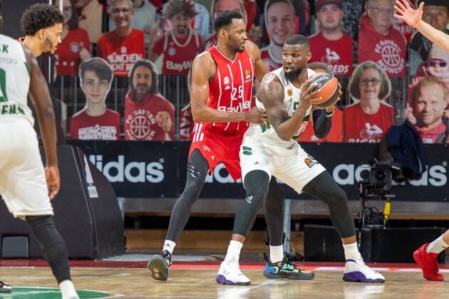 JaJuan Johnson 25 (FC Bayern), Ben Bentil 50 (Panathinaikos Athen), FC Bayern Basketball vs. Panathinaikos Athen, EuroLeague, 04.03.2021 Muenchen Bayern Deutschland