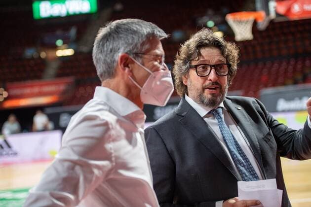 Head Coach Andrea Trinchieri (FC Bayern), FC Bayern Basketball vs. Panathinaikos Athen, EuroLeague, 04.03.2021 Muenchen Bayern Deutschland