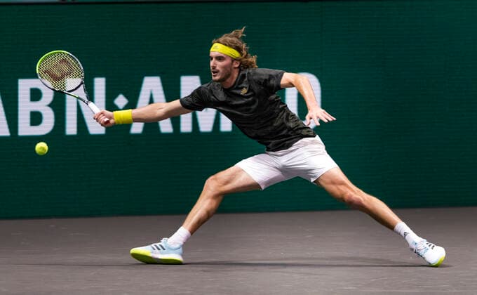Rotterdam, The Netherlands, 5 march 2021, ABNAMRO World Tennis Tournament, Ahoy, Quarter final: Stefanos Tsitsipas (GRE). Photo: .tennisimages.com henkkoster  Copyright: xHenkxKosterx