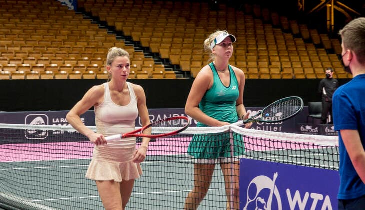 TENNIS : TAUSON Clara (DEN) vs GIORGI Camila - Open 6eme Sens - Palais des sports Lyon 05 03 2020 TENNIS : Open 6eme Sens - Palais des sports Lyon - 05 03 2021 SandrineTHESILLAT Panoramic 