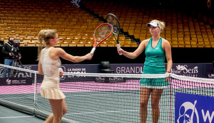 TENNIS : TAUSON Clara (DEN) vs GIORGI Camila - Open 6eme Sens - Palais des sports Lyon 05 03 2020 TENNIS : Open 6eme Sens - Palais des sports Lyon - 05 03 2021 SandrineTHESILLAT Panoramic 