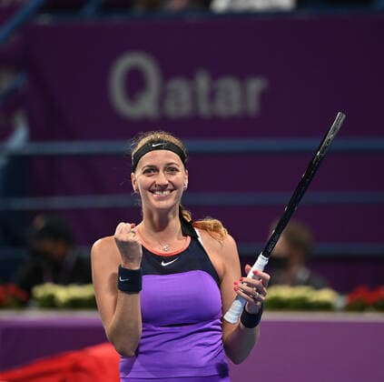 Tennis, WTA-Turnier in Doha Qatar Total Open 2021 Petra Kvitova , CZE