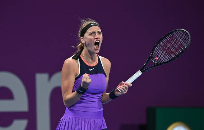 Sport Bilder des Tages Tennis, WTA-Turnier in Doha Qatar Total Open 2021 Petra Kvitova , CZE