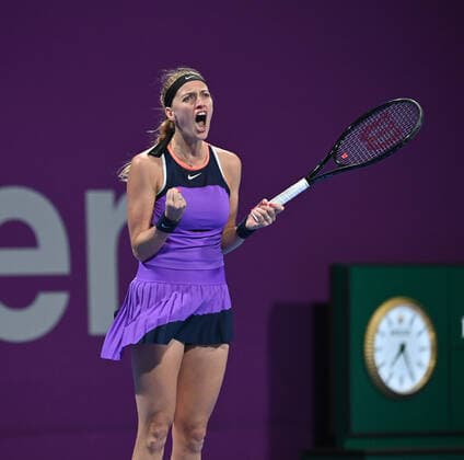 Tennis, WTA-Turnier in Doha Qatar Total Open 2021 Petra Kvitova , CZE