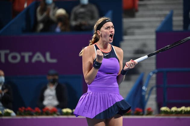 Tennis, WTA-Turnier in Doha Qatar Total Open 2021 Petra Kvitova , CZE