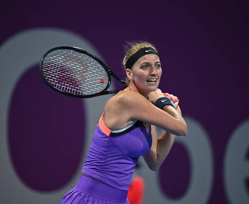 Tennis, WTA-Turnier in Doha Qatar Total Open 2021 Petra Kvitova , CZE
