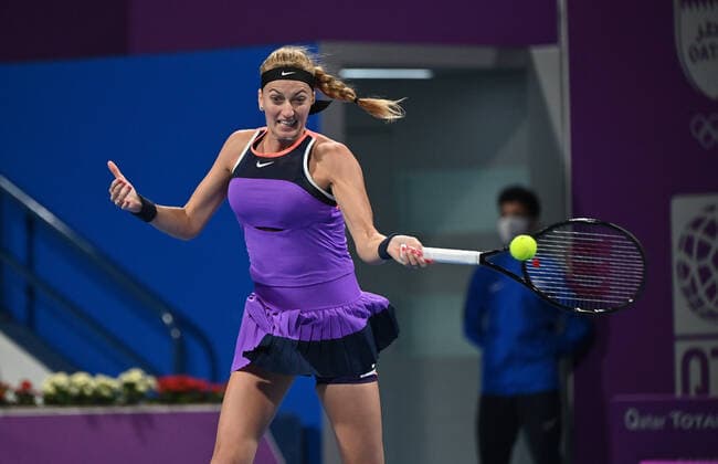 Tennis, WTA-Turnier in Doha Qatar Total Open 2021 Petra Kvitova , CZE