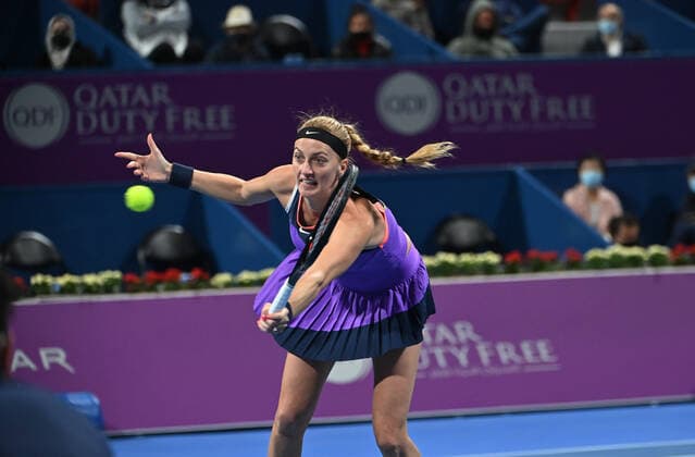 Tennis, WTA-Turnier in Doha Qatar Total Open 2021 Petra Kvitova , CZE