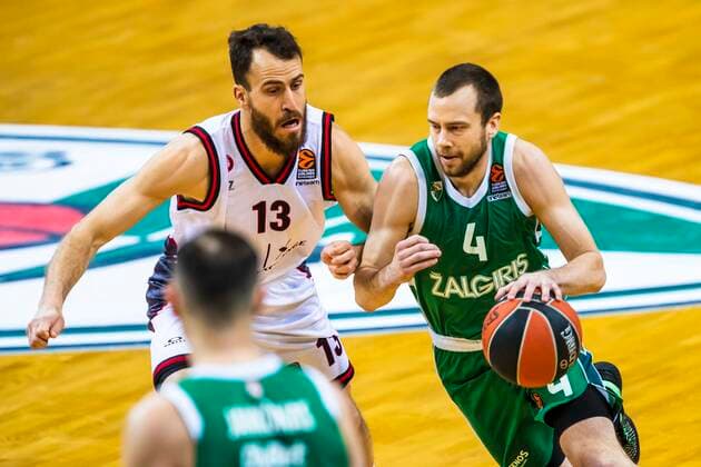 Kaunas Lithuania 2021-03-05 Basketball team Zalgiris Kaunas plays vs AX Armani Exchange Milan Euroleague game at Zalgiris arena. Kaunas Lithuania KKF20210305_3373  Copyright: xKarolisxKavolelisx Euroleague basketball