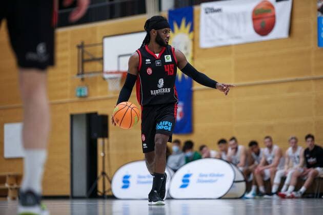 2. Basketball Bundesliga ProB ART Giants Duesseldorf gegen ETV Hamburg, 05.03.2021 Abdulai Abaker ( 45 ETV Hamburg); 2. Basketball Bundesliga ProB ART Giants Duesseldorf gegen ETV Hamburg am 05.03.2021, Duesseldorf. Copyright: xBEAUTIFULxSPORTS KennyxBeelex