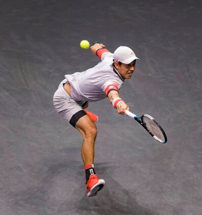 Rotterdam, The Netherlands, 5 march 2021, ABNAMRO World Tennis Tournament, Ahoy, Quarter final: Kei Nishikori (JPN). Photo: .tennisimages.com henkkoster  Copyright: xHenkxKosterx