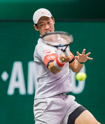 Rotterdam, The Netherlands, 5 march 2021, ABNAMRO World Tennis Tournament, Ahoy, Quarter final: Kei Nishikori (JPN). Photo: .tennisimages.com henkkoster  Copyright: xHenkxKosterx