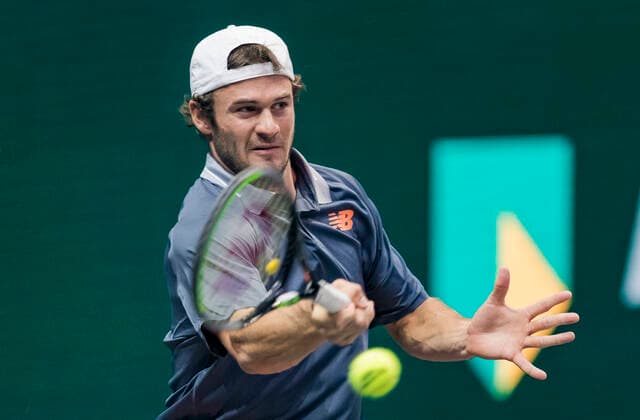 Rotterdam, The Netherlands, 5 march 2021, ABNAMRO World Tennis Tournament, Ahoy, Quarter final: Tommy Paul (USA) Photo: .tennisimages.com henkkoster  Copyright: xHenkxKosterx