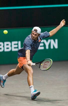 Rotterdam, The Netherlands, 5 march 2021, ABNAMRO World Tennis Tournament, Ahoy, Quarter final: Tommy Paul (USA) Photo: .tennisimages.com henkkoster  Copyright: xHenkxKosterx