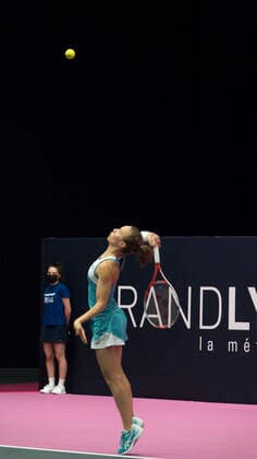 GOLUBIC, Viktorija (SUI) TENNIS : Open 6eme Sens - Palais des sports Lyon - 06 03 2021 SandrineTHESILLAT Panoramic 