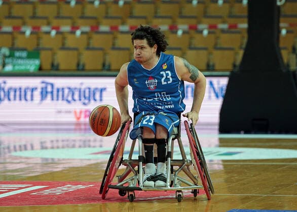 06.03.2021, xovx, Rollstuhl-Basketball 1. Bundesliga, RSV Lahn-Dill - RSB Thuringia Bulls Ian Pierson (RSB Thuringa Bulls), Freisteller Wetzlar Rittal-Arena Hessen Deutschland (DE)