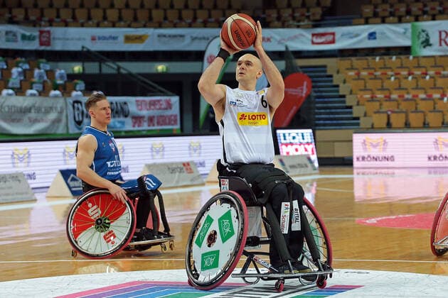 06.03.2021, xovx, Rollstuhl-Basketball 1. Bundesliga, RSV Lahn-Dill - RSB Thuringia Bulls Ian Sagar (RSV Lahn-Dill), Freisteller Wetzlar Rittal-Arena Hessen Deutschland (DE)