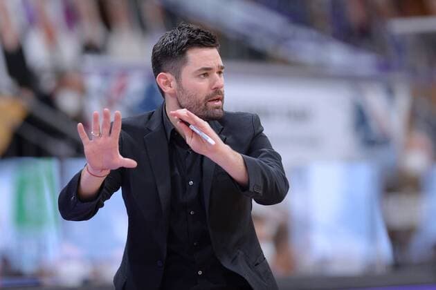 Sebastian Gleim (Trainer, Headcoach Skyliners Frankfurt) , Basketball, Bundesliga, BBL, BG Goettingen - Skyliners Frankfurt, 07.03.2021, BG Goettingen - Skyliners Frankfurt, Basketball, Bundesliga, GER, BBL, 07.03.2021 Goettingen Copyright: xEibner-Pressefotox-xRolandxSippelx