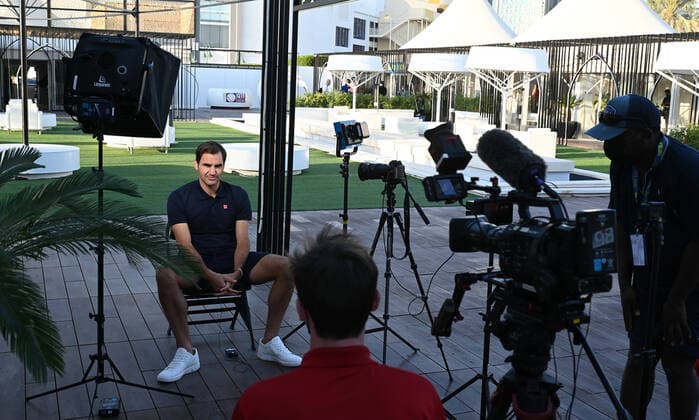 Qatar Exxon Mobil Open 2021 ATP, Tennis Herren Media Day Roger Federer , Switzerland