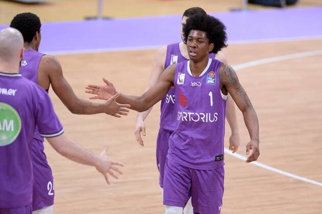 Dieshuan Booker (BG Goettingen) , Basketball, Bundesliga, BBL, BG Goettingen - Skyliners Frankfurt, 07.03.2021, BG Goettingen - Skyliners Frankfurt, Basketball, Bundesliga, GER, BBL, 07.03.2021 Goettingen Copyright: xEibner-Pressefotox-xRolandxSippelx