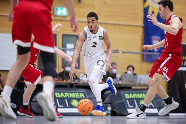 2. Basketball Bundesliga ProB ART Giants Duesseldorf gegen RheinStars Koeln, 07.03.2021 Dennis Mavin ( 2 ART Giants Duesseldorf); 2. Basketball Bundesliga ProB ART Giants Duesseldorf gegen RheinStars Koeln am 07.03.2021, Duesseldorf. Copyright: xBEAUTIFULxSPORTS KennyxBeelex