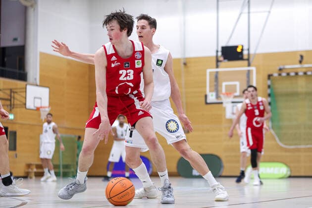 2. Basketball Bundesliga ProB ART Giants Duesseldorf gegen RheinStars Koeln, 07.03.2021 Bruno Albrecht ( 23 RheinStars Koeln); 2. Basketball Bundesliga ProB ART Giants Duesseldorf gegen RheinStars Koeln am 07.03.2021, Duesseldorf. Copyright: xBEAUTIFULxSPORTS KennyxBeelex