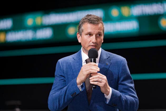 Rotterdam, The Netherlands,7 march 2021, ABNAMRO World Tennis Tournament, Ahoy, Doubles final: tournament director Richard Krajicek. Photo: .tennisimages.com henkkoster  Copyright: xHenkxKosterx