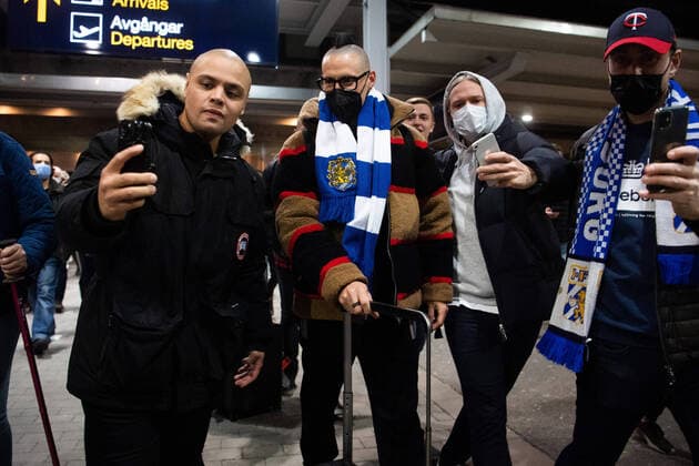 Bilder des Jahres 2021, Sport 03 März Sport Themen der Woche KW09 Sport Bilder des Tages 210307 IFK Göteborgs nyförvärv Marek Hamsik anländer den 7 mars 2021 i Landvetter. *** 210307 IFK Gothenburgs new acquisition Marek Hamsik arrives on March 7, 2021 in Landvetter,  Copyright: DANIELxSTILLER BB210307DS004